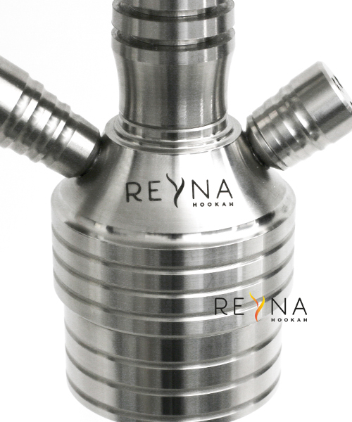 Reyna Hookah Edelstahlshisha transparent